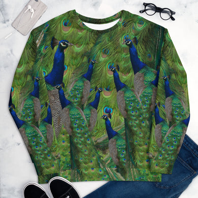 Flaunt your Feathers! Peacock Sweatshirt - Tennis - Running - Uniform - Athletes - Athletic - Sports