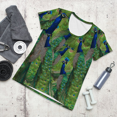 Flaunt your Feathers! The Peacock Series - Athletic T-shirt - Short-sleeves - Tennis - Running - Uniform - Team - Sports