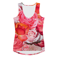 Load image into Gallery viewer, Pink Power Play - Floral Pink Tank Sports Top