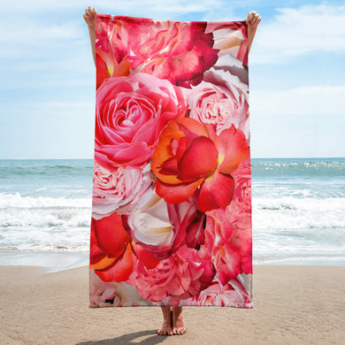 Pink Power Play - Pink Floral Towel