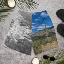 Load image into Gallery viewer, Men&#39;s Athletic Long Shorts - Desert and Snow - Opposites Attract