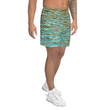 Load image into Gallery viewer, Men&#39;s Athletic Long Shorts - Water Image - Beach - Ocean - Peaceful