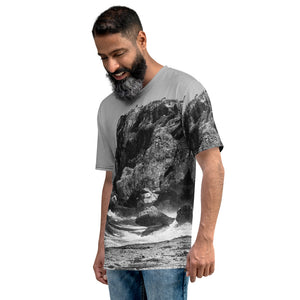 Men's T-shirt - Ocean - Waves - Cliff - Cayman - Beach - Rough Waves