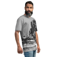 Load image into Gallery viewer, Men&#39;s T-shirt - Ocean - Waves - Cliff - Cayman - Beach - Rough Waves