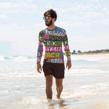 Load image into Gallery viewer, Men&#39;s Rash Guard - Beach Theme - Water Theme - Colorful - Rasta