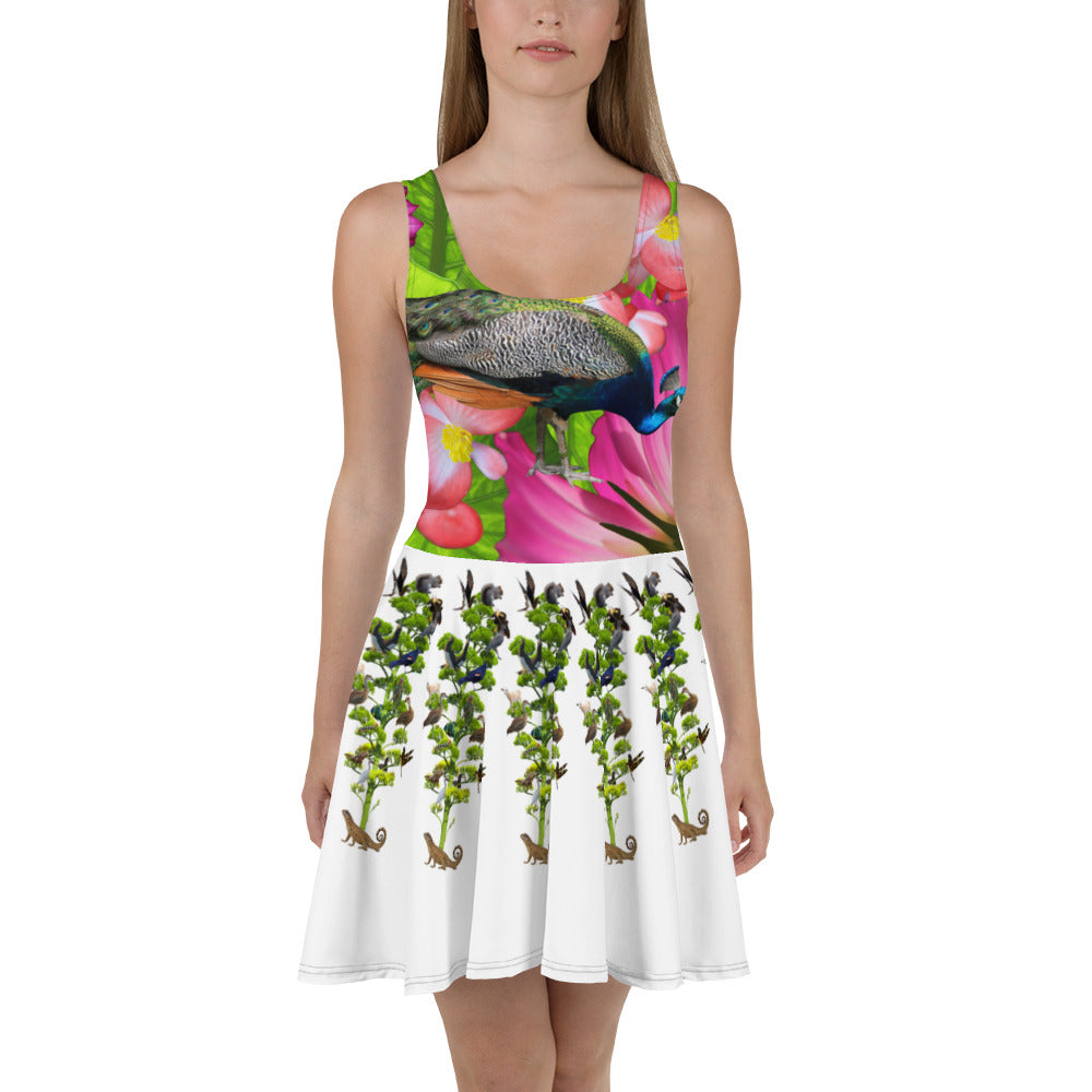 Tree of Life with a Peacock on Top- Tennis Dress 300 Club Shoppe