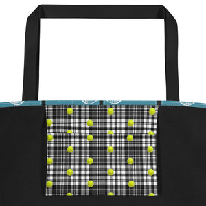Tennis Theme Tote Bag - Tote Bag - Tennis Gift - Tennis Lover