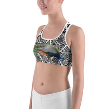 Load image into Gallery viewer, Sports bra - Peacocks