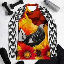 Load image into Gallery viewer, Women&#39;s Rash Guard- Because Everyone Needs a Chicken Shirt!