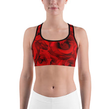 Load image into Gallery viewer, Sports bra - Roses - Peacocks