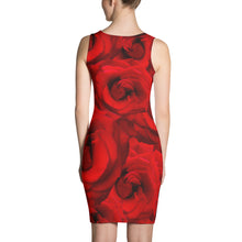 Load image into Gallery viewer, Fitted Dress - Peacock and Roses