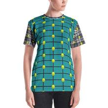 Load image into Gallery viewer, Women&#39;s T-shirt - Tennis Theme - Tennis Balls - Tennis Courts - Tennis Lover - Tennis Shirt