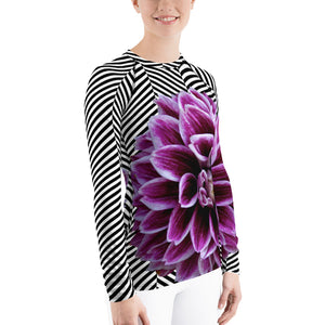 Floral UPF Shirt - Floral SPF Shirt - Floral Sun Shirt - Dahlia - Dahlia Shirt