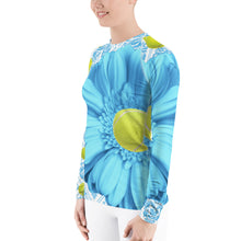 Load image into Gallery viewer, Women&#39;s Rash Guard - Sun Shirt- UPF Shirt - Sun Protection Shirt - Tennis Theme - Tennis Shirt