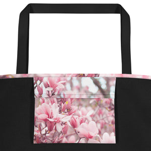 Tote Bag - Japanese Magnolia - Japanese Magnolias - Pink Floral - Spring - Pink Gift - Magnolia