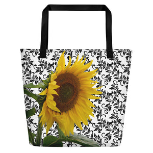 Sunflower Tote Bag - Tote Bag - Floral Tote Bag