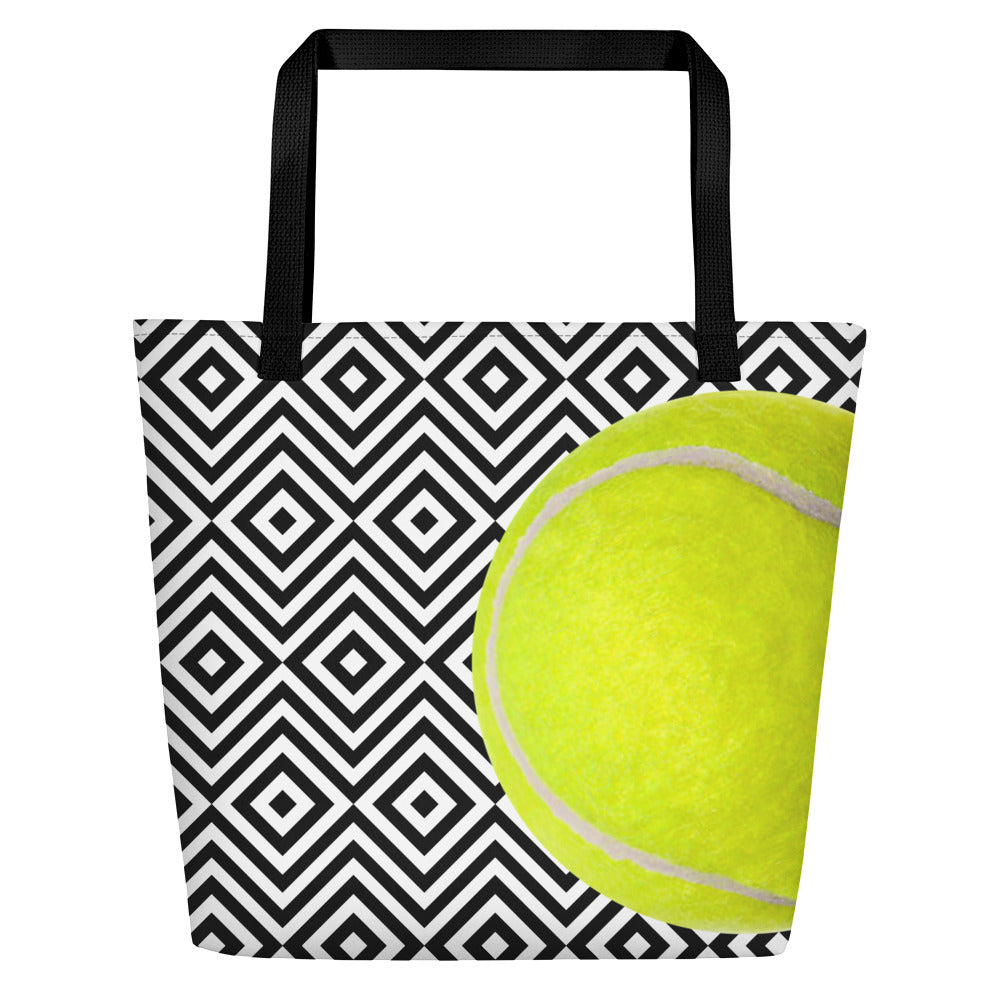 Beach Bag- Tennis Theme - Tennis Ball - Tennis Bag