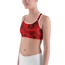 Load image into Gallery viewer, Sports bra - Roses - Peacocks