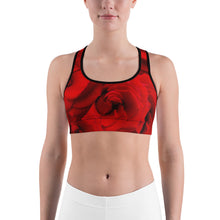 Load image into Gallery viewer, Sports Bra - Peacock and Roses