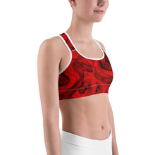 Load image into Gallery viewer, Sports bra - Roses - Peacocks