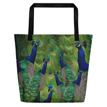 Load image into Gallery viewer, Peacock Tote Bag - Peacock Gift - Peacock Bag