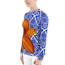 Load image into Gallery viewer, Orange and Blue - Gator Fan - Gator Shirt- Rash Guard - Swim Shirt - UPF Shirt
