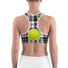 Load image into Gallery viewer, Sports bra - Tennis Courts - Tennis Theme - Tennis Ball - Tennis Lover