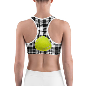Sports bra - Tennis Courts - Tennis Theme - Tennis Ball - Tennis Lover
