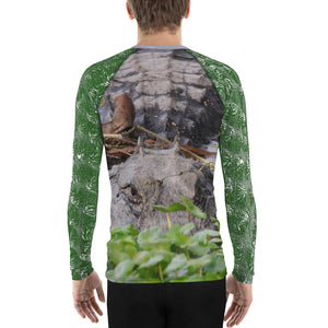 Men's Gator Fishing Shirt - Rash Guard - UPF Shirt - Sun Shirt - Swim Shirt