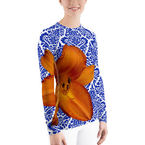 Orange and Blue - Gator Fan - Gator Shirt- Rash Guard - Swim Shirt - UPF Shirt