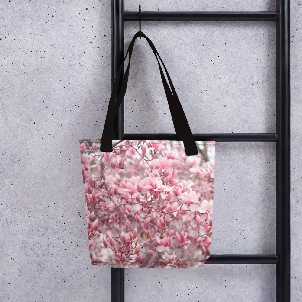 Tote bag - Japanese Magnolia - Japanese Magnolias - Spring - Pink Floral - Pink Flower - Pink - Floral
