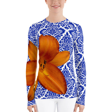 Orange and Blue - Gator Fan - Gator Shirt- Rash Guard - Swim Shirt - UPF Shirt