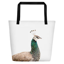 Load image into Gallery viewer, Portuguese Peacock Tote Bag: Scott Herndon Photography