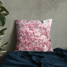 Load image into Gallery viewer, Premium Pillow - Japanese Magnolia - Japanese Magnolias - Spring - Pink Flower - Pink Floral - Floral - Pink Gift - Magnolia - Pink Magnolia - Pink Magnolias