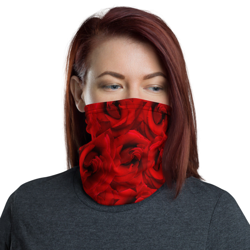Neck gaiter- Roses are Red, Face Shield, Face Mask, Rose, Roses, headband