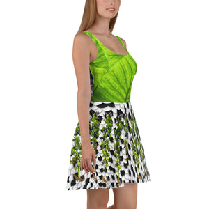 Skater Dress - Tropical leaves, winter snow scene, and tree of life with squirrel, lizards, birds, and more!
