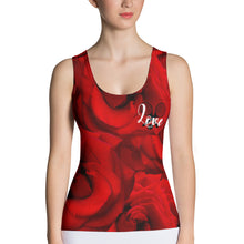 Load image into Gallery viewer, Rose and Peacock Tennis Tank Top