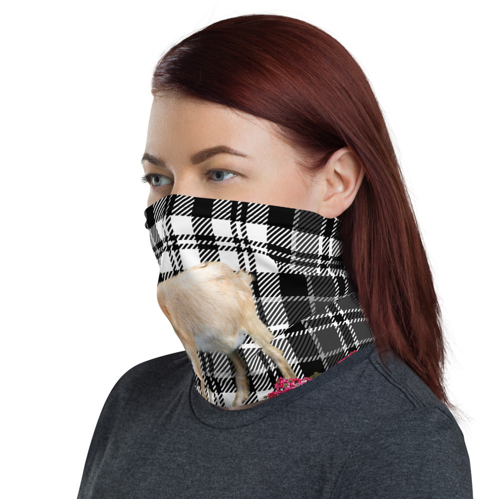 Neck gaiter - flowers, goat, pigs, creative face shield / face protector