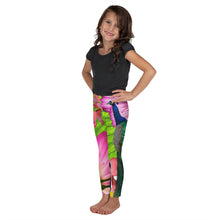 Load image into Gallery viewer, Kid&#39;s Leggings - Pink Peacock Leggings