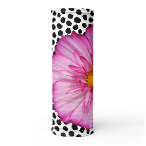 Neck Gaiter - Pink Flower - Polka Dots - Floral - Flower