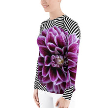 Load image into Gallery viewer, Floral UPF Shirt - Floral SPF Shirt - Floral Sun Shirt - Dahlia - Dahlia Shirt