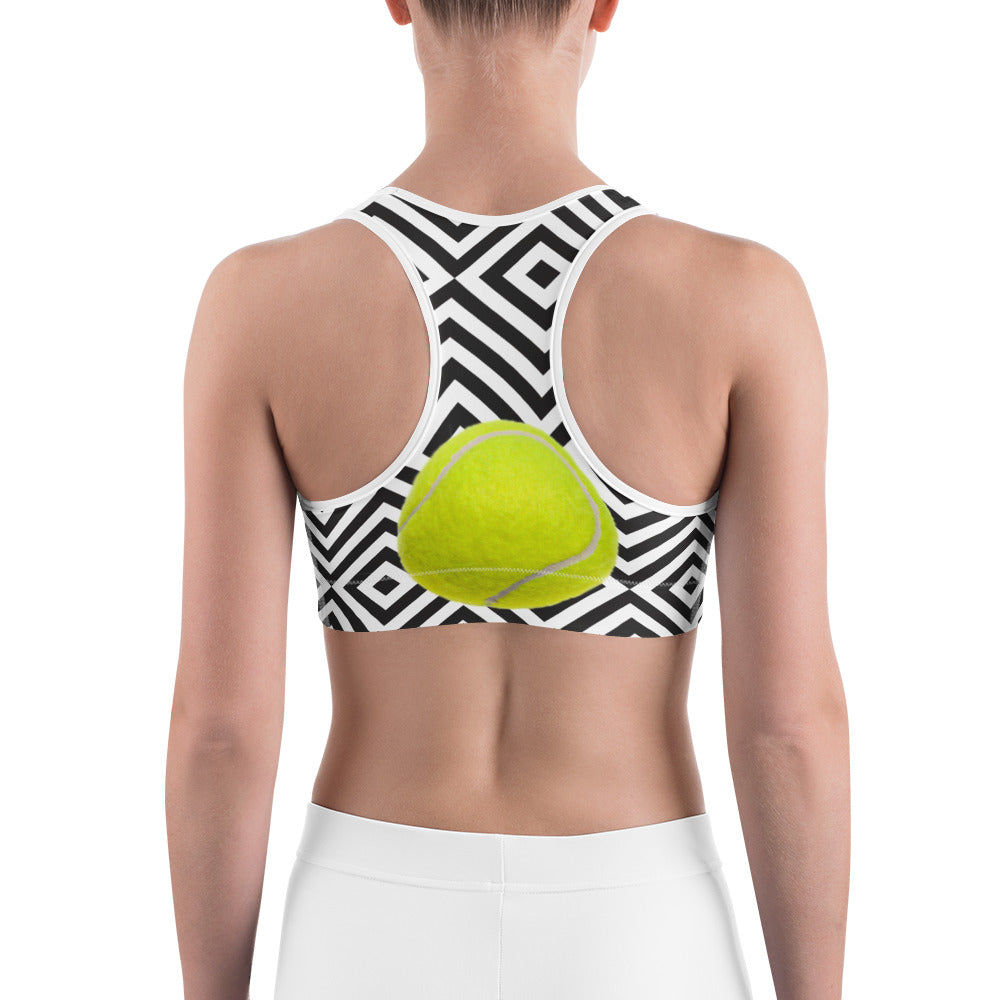 Sports bra - Tennis Courts - Tennis Theme - Tennis Ball - Tennis Lover –  Sweaty Girl Clothing