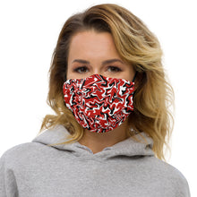 Load image into Gallery viewer, Premium face mask - Red, Black and White - Tennis Theme - Tennis Gift - Tennis Ball